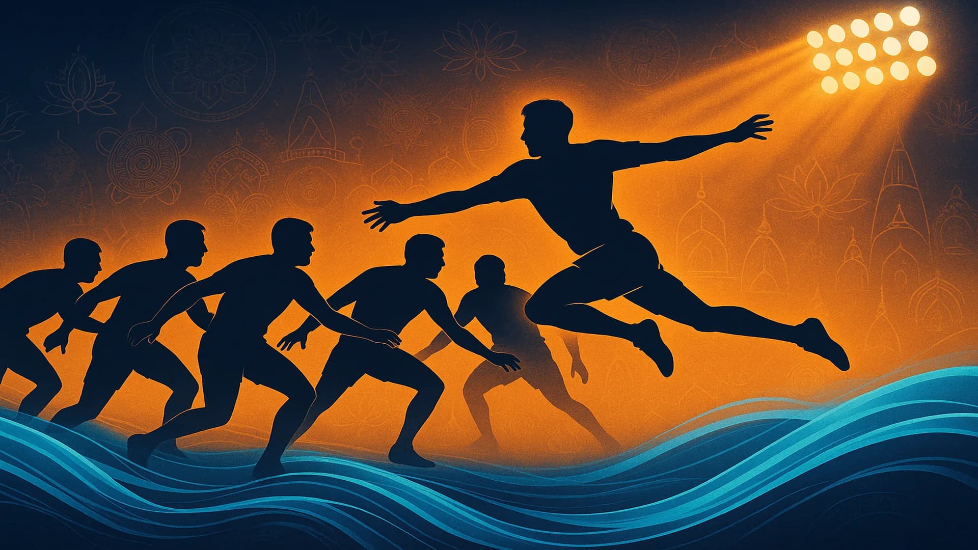 Kabaddi action artwork